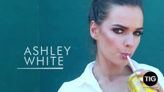 Ashley White Strips Nude in Tennis Court