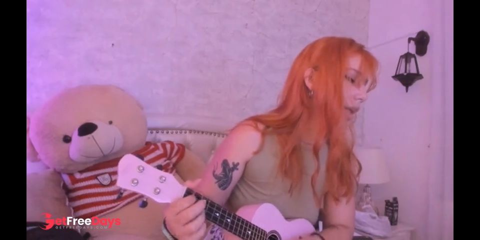 [GetFreeDays.com] Beautiful nerdy girl enjoys showing off her natural body and playing the ukulele Sex Video February 2023