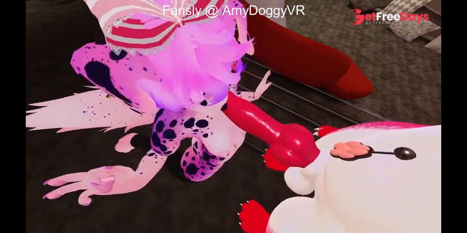 [GetFreeDays.com] Pink Furry Kitty Dominates Puppy Girl Sex Leak April 2023