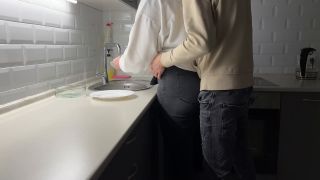 Chubby Wife With Big Tits Getting Kitchen Fuck