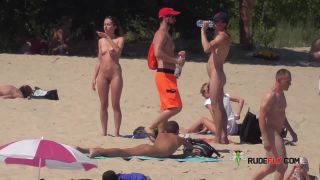 Black Sea Nude Beach - sharp boobs 2 Nudism!