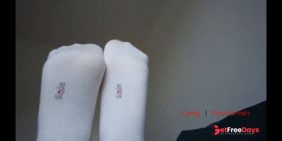 [GetFreeDays.com] Mistress shows and orders to smell her feet in white socks, foot worship POV Sex Leak June 2023