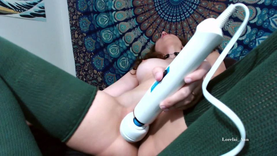 Lorelai Ann - Green Stockings Hitachi Dildo Cum,  on teen 