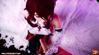 MollyRedWolf – Genshin Impact Rosaria Deepthroat.