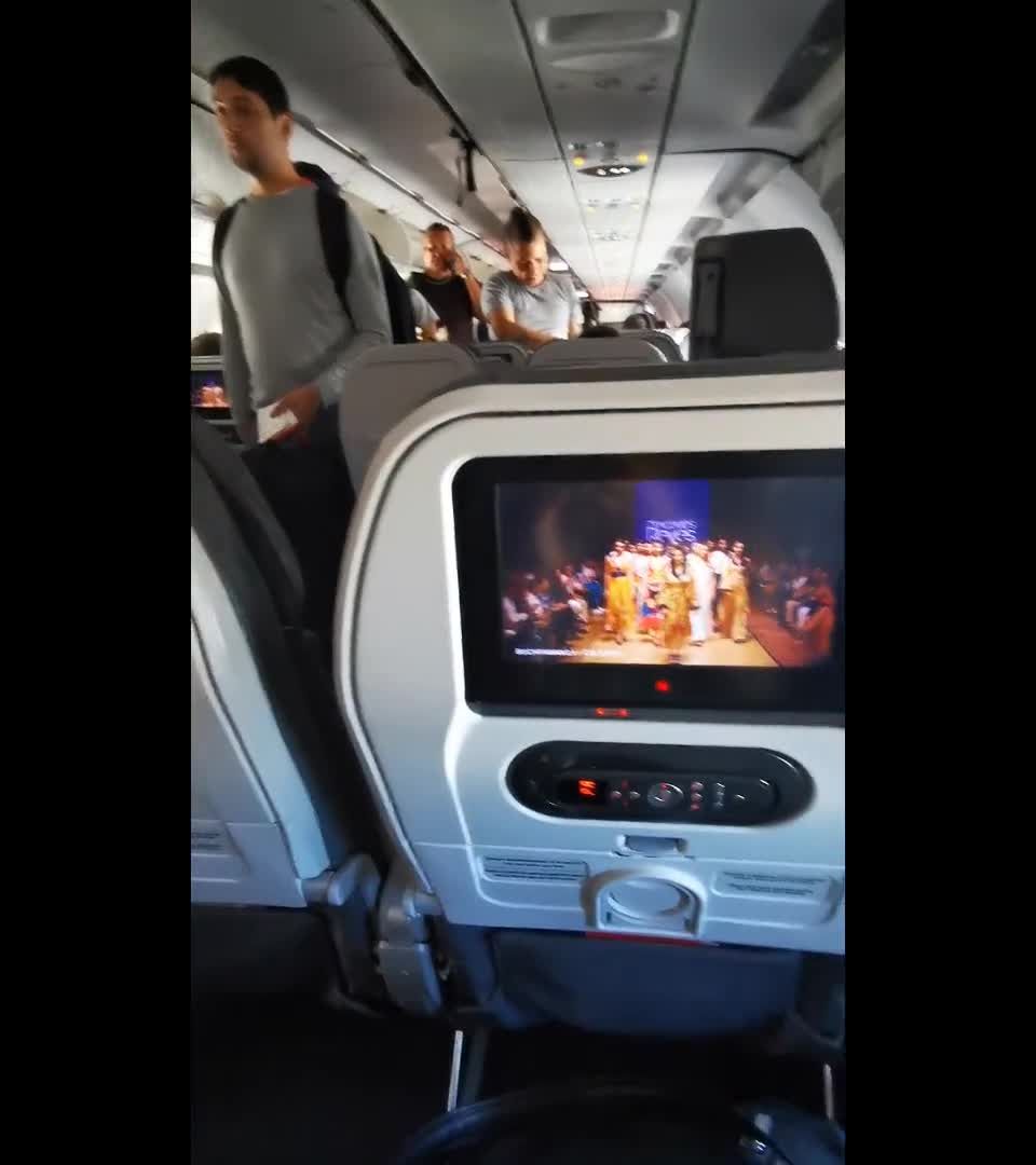 porn video 12 Playing naughty in the airplane!! The guy in the next chair saw me...,  on teen 