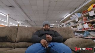 [GetFreeDays.com] Thick Black Daddy Jerks Off in Public Store Porn Clip January 2023