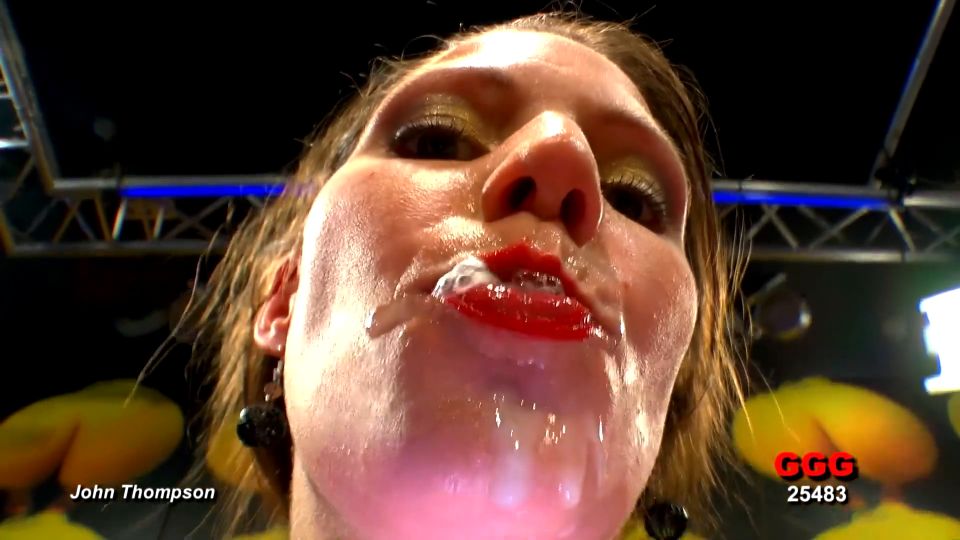 6245 Hot Babe In Cum Swallow Bukkake Gangbang