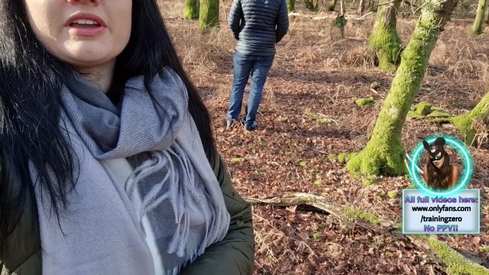 Valentines in Video - Day Outdoor Public Woodland Pegging...