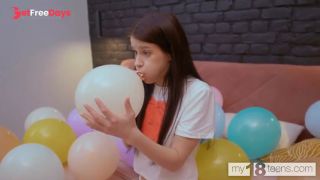 [GetFreeDays.com] MY18TEENS - Skinny girl blows up the ballons and fucks herself with a dildo Sex Clip May 2023