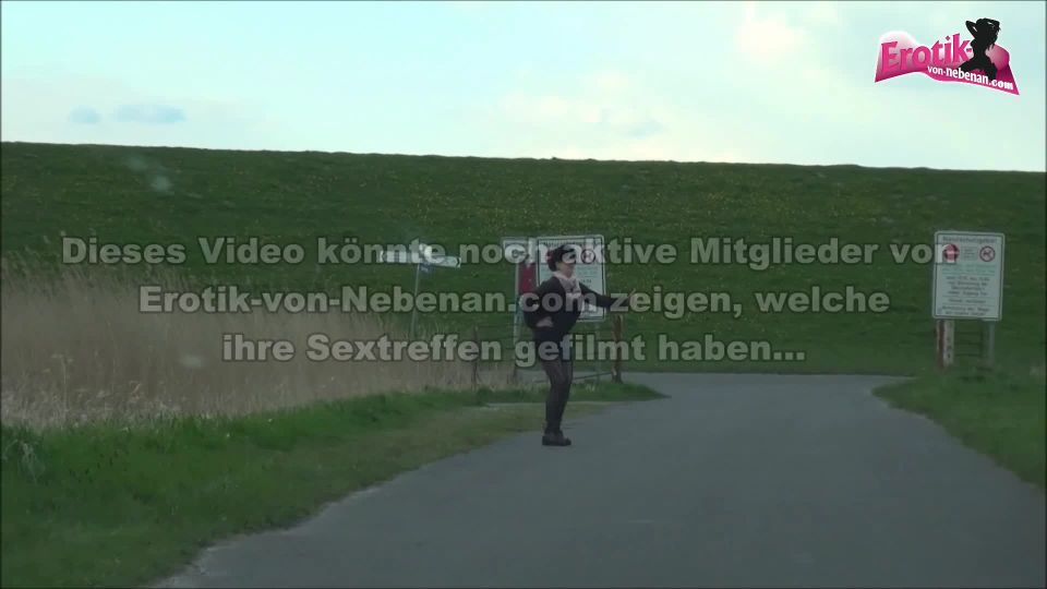 6236 German Granny Hitchhiker By Car And Outdoor Riding