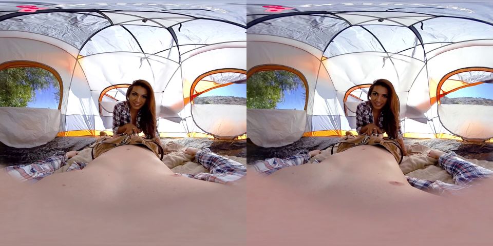 Outdoor Camp VR Sex With Sexy Latina