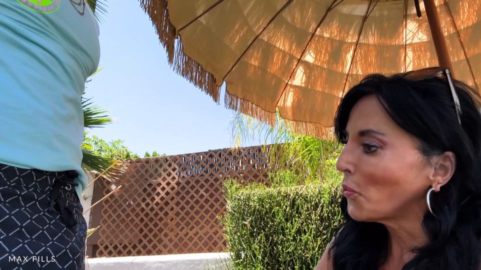 Abi James - Hot MILF Rims And Fucks The Hotel Pool Guy - Milf