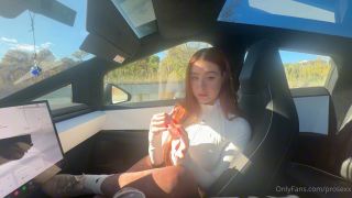 Rosie Rider - Fucked A Friends Girlfriend In A Tesla Cybertruck Amateurporn