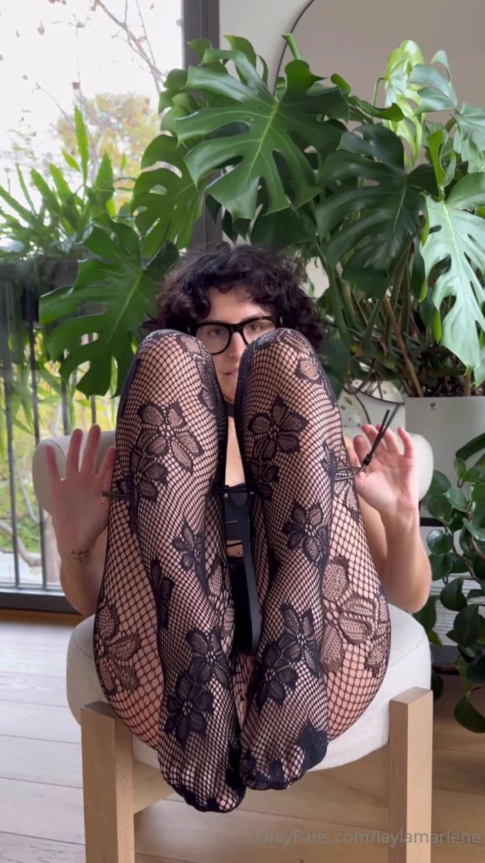 Layla Marlene (laylamarlene) PPV Fishnet Tights At a Lot Of Cream At The End (Pornstar)