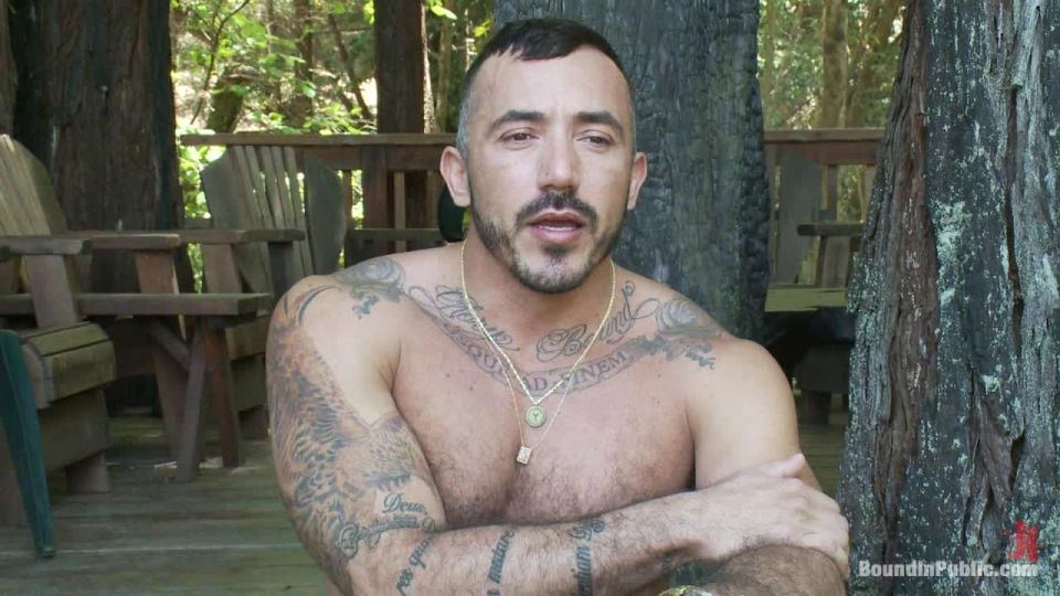 Horny men jump on a beefy jock and turn him into a sex slave at a campground.!!!