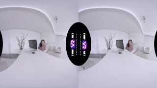 Naughty brunette climbs on table - TMW VR