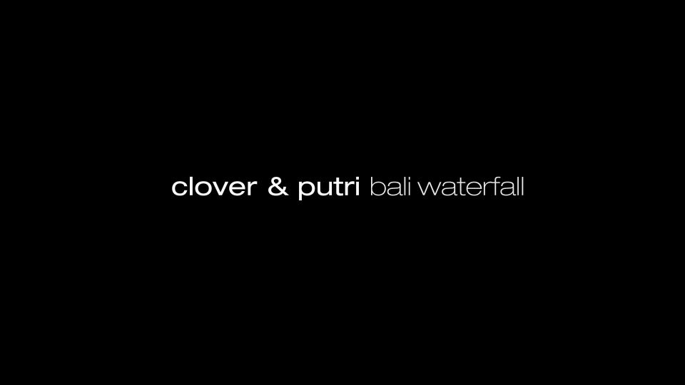 Clover and Putri naked in bali waterfall 4k Black