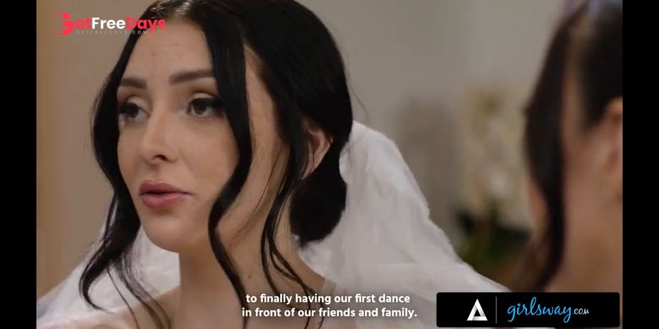 GIRLSWAY - Melissa Stratton and Charlotte Sins Wedding Dream Sparks Intense Scissoring and Fingering