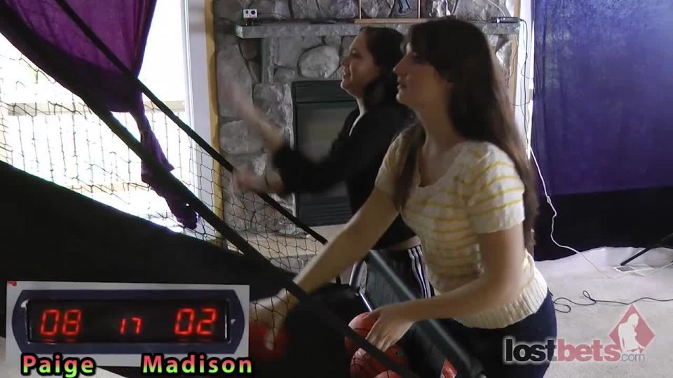  345 Strip Basketball with Paige and Madison HD, teens on teen