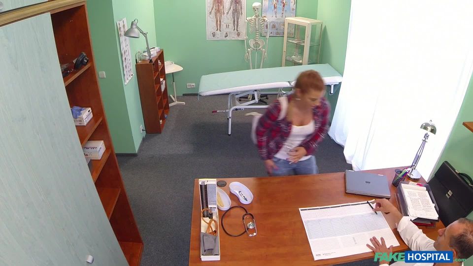 Gorgeous redhead prescribed cock by her doctor - July 24, 2015