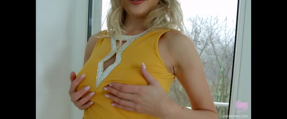 pale blonde porn blonde | Give Me Pink - Polina Maxima | solo