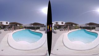 Tattooed & Topless In The Pool (VR Striptease