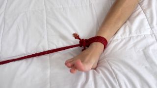 PUSSY PLAY AND FINGERING WITH OILED TIED JINA