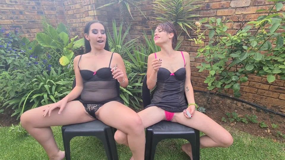 Dom & Whores 2 Girls Using Each Other As Human Ashtrays - 1080p