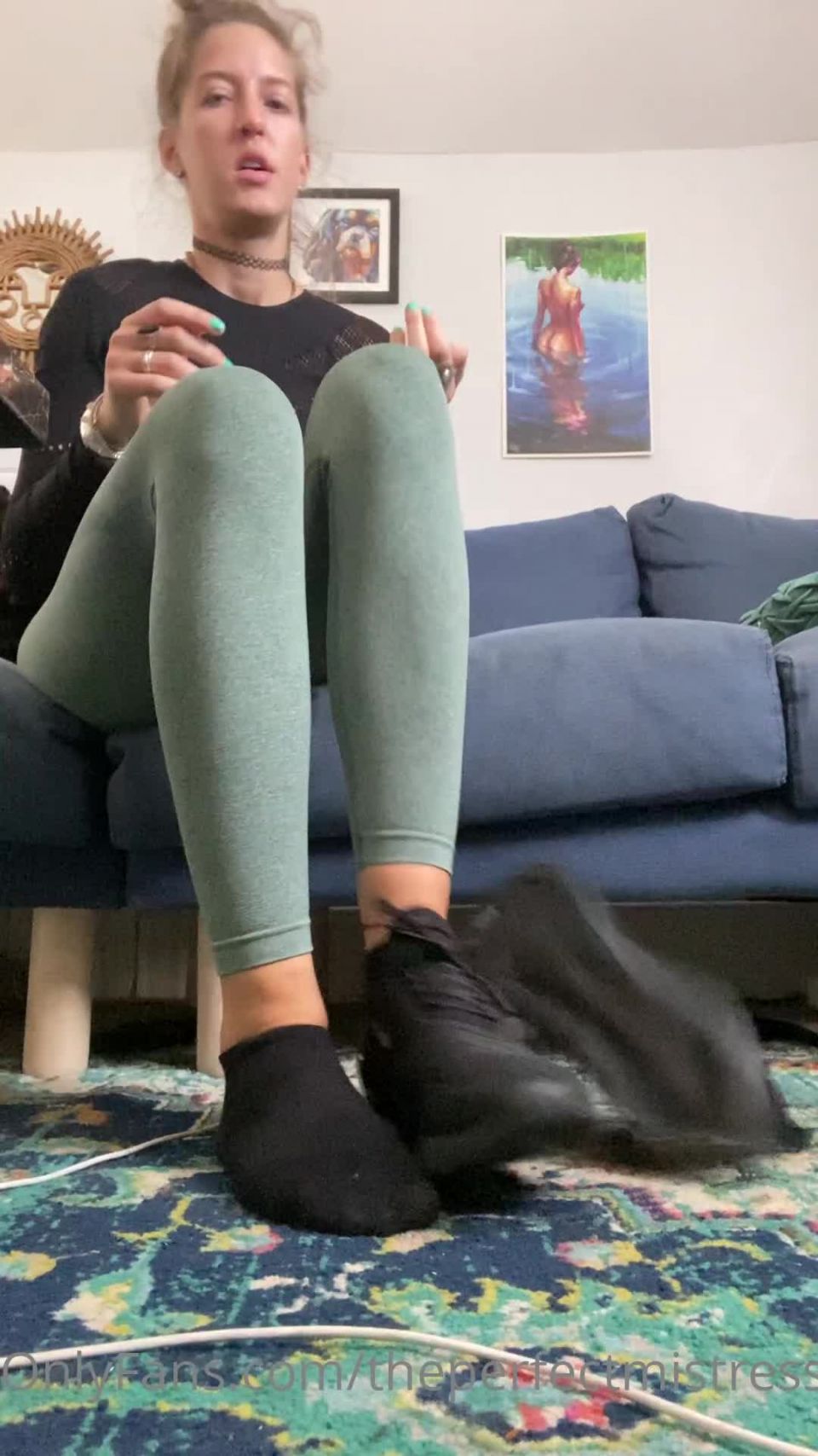 Theperfectmistress 03-09-2020 Sweaty Sock Strip Tease Video After I Got Back!!!
