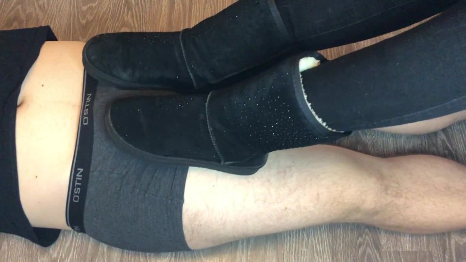 free adult clip 3 Teen shoejob with uggs and stinky white socks footjob mistress underpants on fetish porn leather fetish