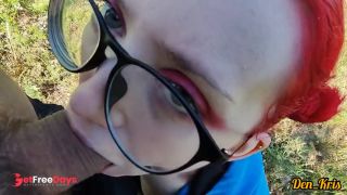 [GetFreeDays.com] schoolgirl with red hair gives a blowjob to get cum on her hair, face and glasses Sex Video October 2022