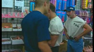Two College Dudes Reamed In Sex Store Gay!