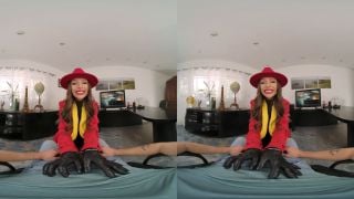 Busty April Olsen As Villain CARMEN SANDIEGO Handcuffs And Fucks You VR 