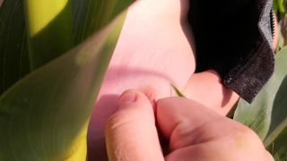 Slap an squeeze my tits in corn field BDSM!