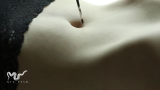 NyxPtsn - Up Close Navel Tickle W Tiny Paintbrush – Tickling Videos.
