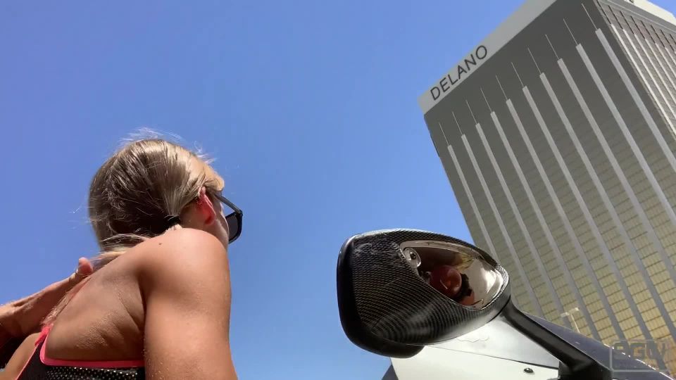 SparksGoWild - Smoking a Joint and Fucking on Top of a Parking Garage in Las Vegas  on blonde karma big tits