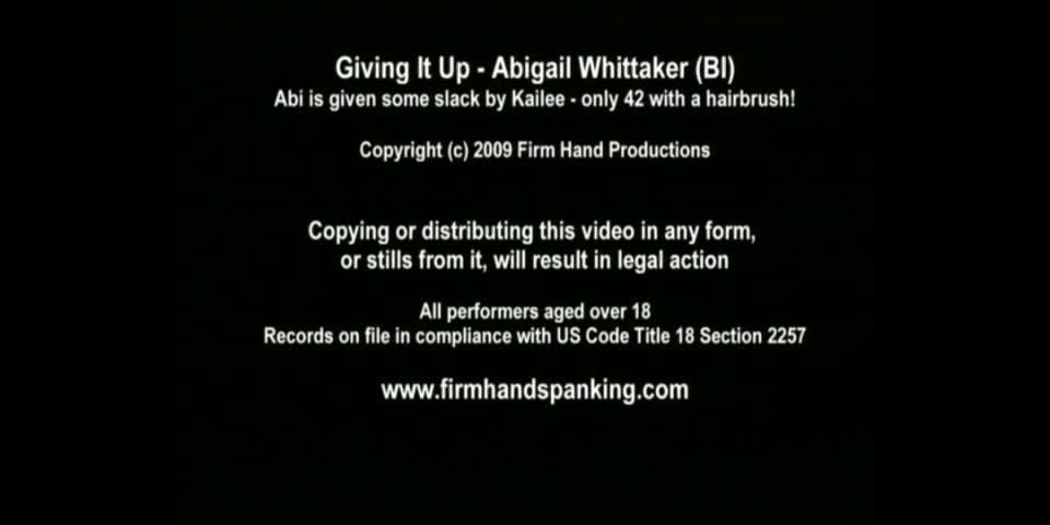 Firmhandspanking.com {solo Abigail Whittaker Abi Bi1500 (wmv, 4