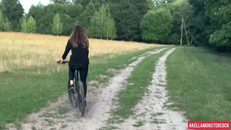 free xxx video 19 AkellaMonsterCock - Bike ride in Forest ended with Quick Outside Handjob POV  | akellacock | fetish porn calf fetish