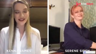 [GetFreeDays.com] Secret Office Lesbian Relationship Continues On Webcam - Kenna James, Serene Siren Porn Film November 2022