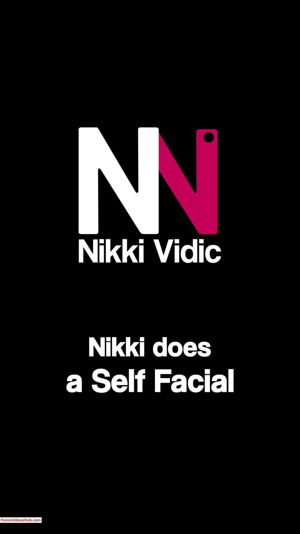 adult video clip 43  Nikki Vidic in Nikki does a Self Facial, shemales on shemale porn