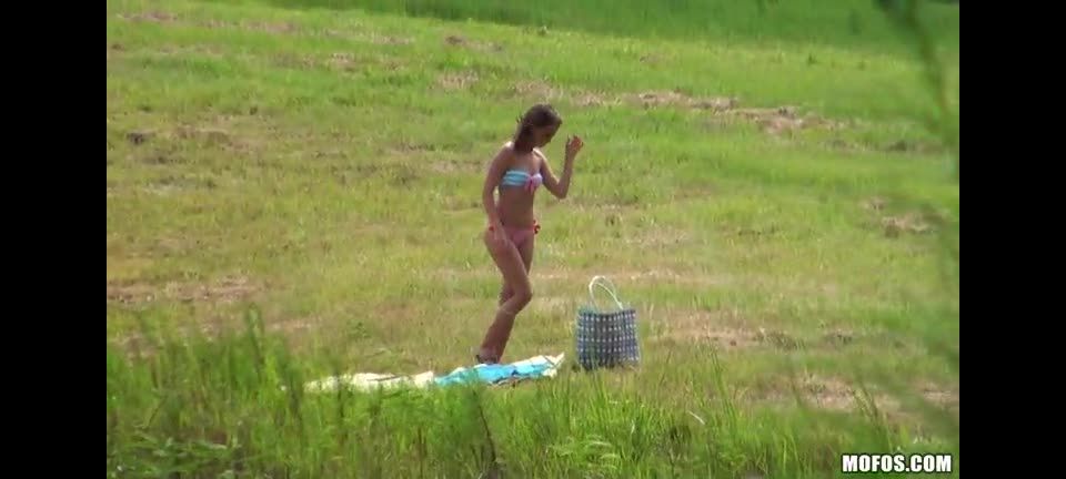 Riley Reid - Naked Girl Near Lake ,  on teen 