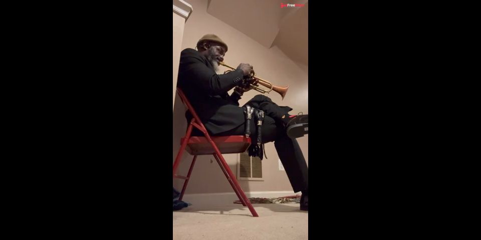 Naked Trumpeter playing Nothing on by Tank