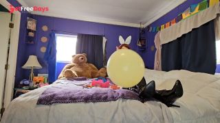 [GetFreeDays.com] Nerdy BUNNY Loves Balloons Porn Video December 2022