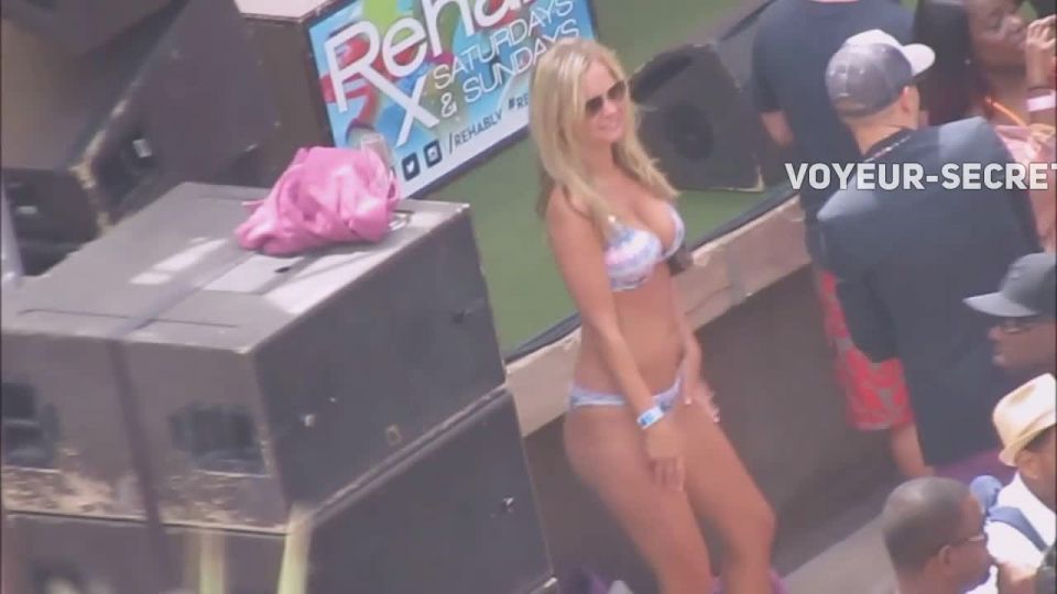 Insane amount of hot girls on beach party voyeur 