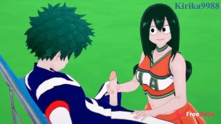 [GetFreeDays.com] Tsuyu Asui and Izuku Midoriya have intense sex on the rooftop. - My Hero Academia Hentai Sex Leak January 2023