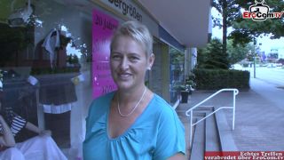 Chubby Short Haired German Milf Picked Up On The Street For Casting