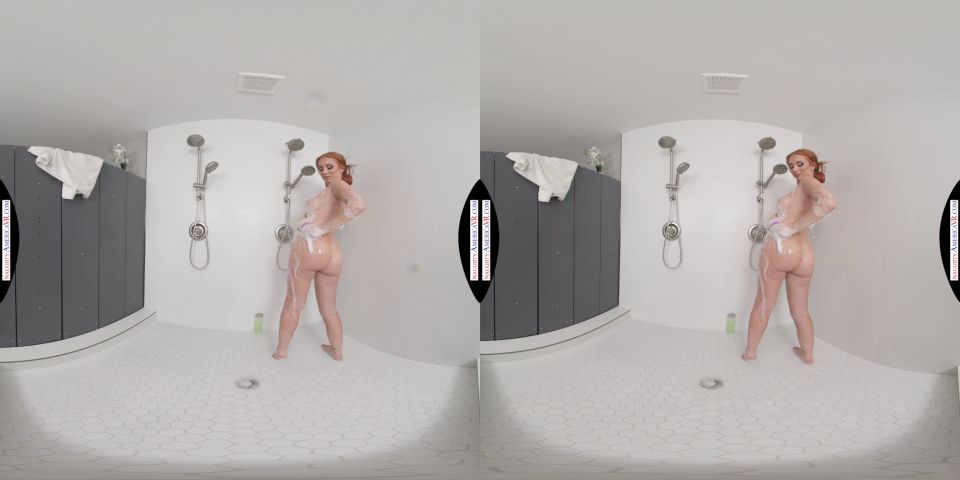 Naughty America VR with Madison Morgan in Redhead neighbor Madison Morgan gets confronted with your hard cock at the gym - VR.