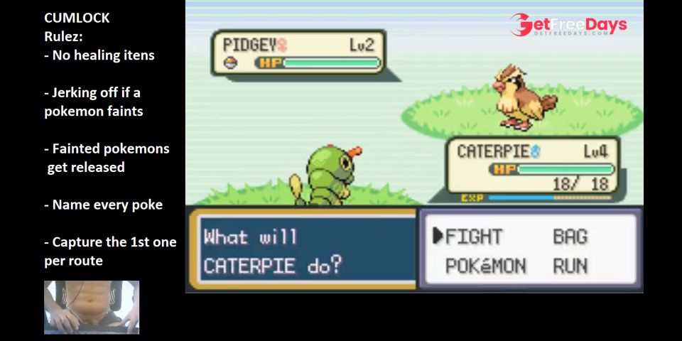 POKEMON CUMLOCK CHALLANGE LEAF GREEN - PART 3 PEWTER
