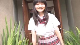 Pretty Japanese teen models her school uniform international Ami Tomite