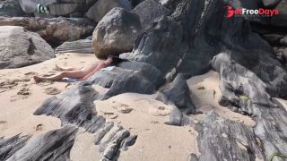 [GetFreeDays.com] Suddenly a Stranger sneaks up and starts Touching Milfs hairy Pussy on the Beach Sex Stream October 2022